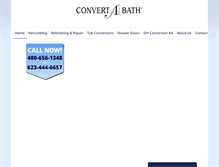 Tablet Screenshot of convertabath.com